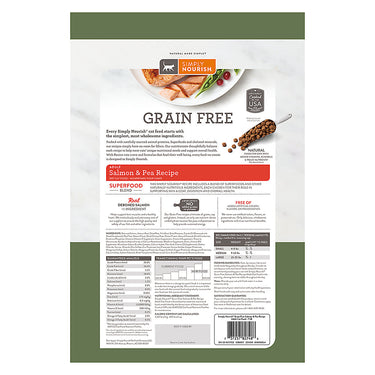 Simply Nourish® Original Cat Dry Food - Salmon & Peas, Natural, Grain Free